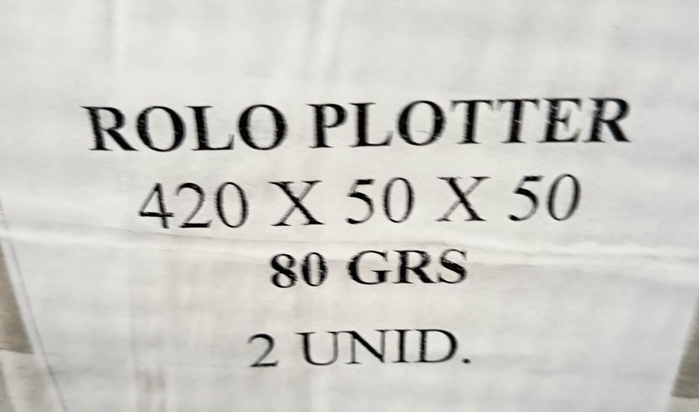 6 Rolos papel plotter