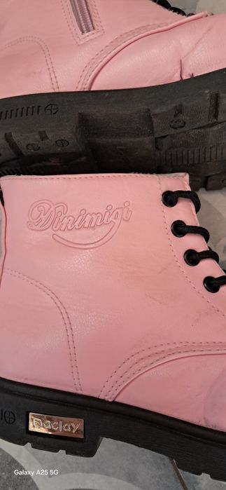 Trapery traperki botki kozaczki buty różowe 32