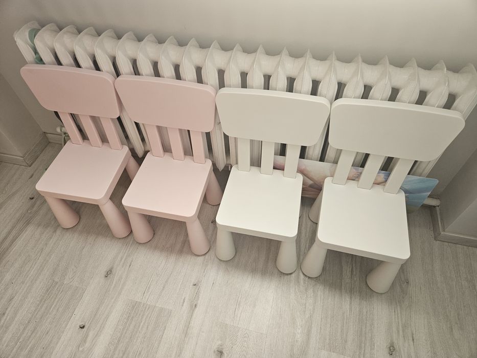 Zestaw Mamut Ikea stół i 4 krzesła