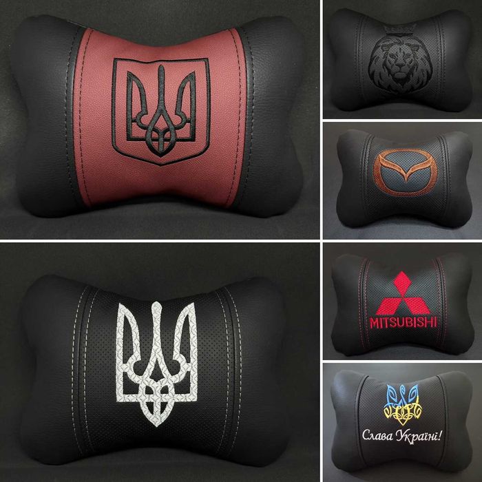Подушки на подголовники авточехлы в авто, чехлы на сидіння автоподушка