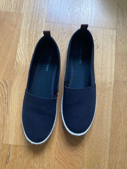 Buty damskie espadryle czarne idealne na wiosnę i lato