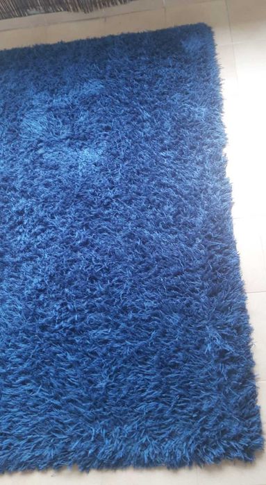 Tapete azul escuro 2,05 x 1,45 cm