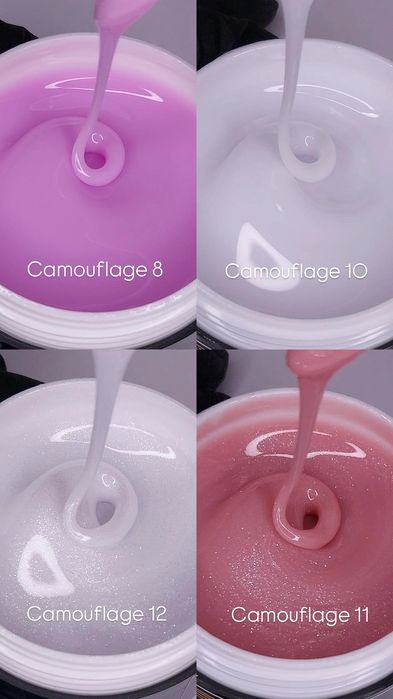 Гель для нарощування нігтів, гель для наращивания камуфляжный желе