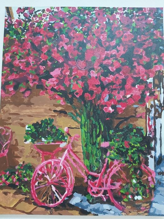 Розмальована картина по номерах