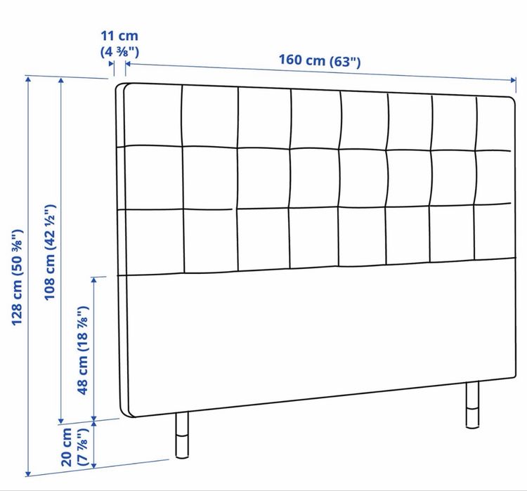 Cabeceira de cama 160cm