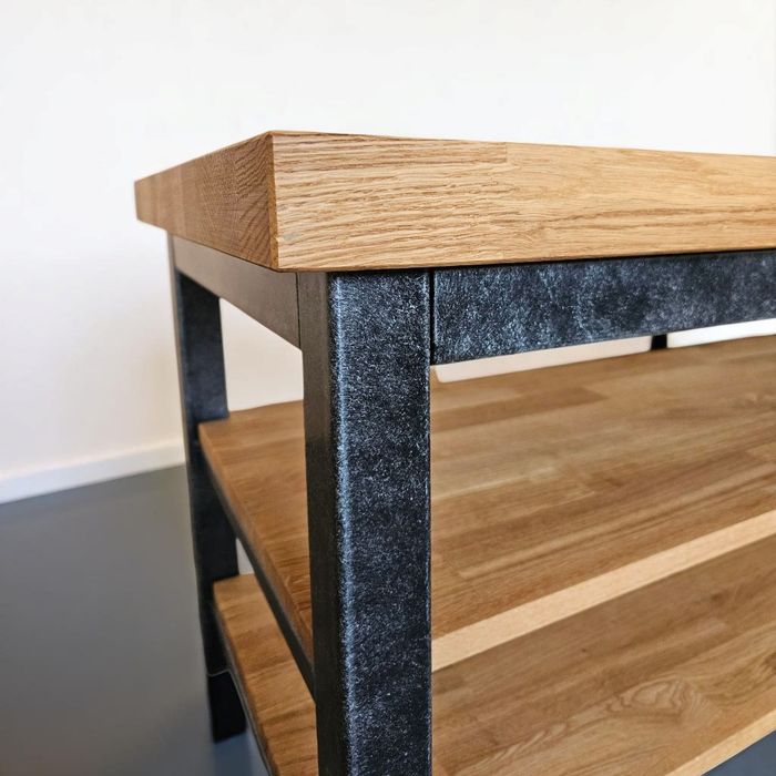 Stolik audio szafka RTV 100% drewna dębowego