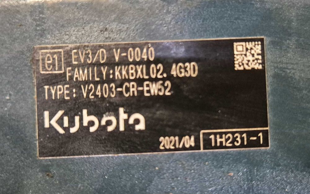KUBOTA Silnik Diesla V2403-Cr-Ew52 2,4L KKBXL02. 4G3D NOWY