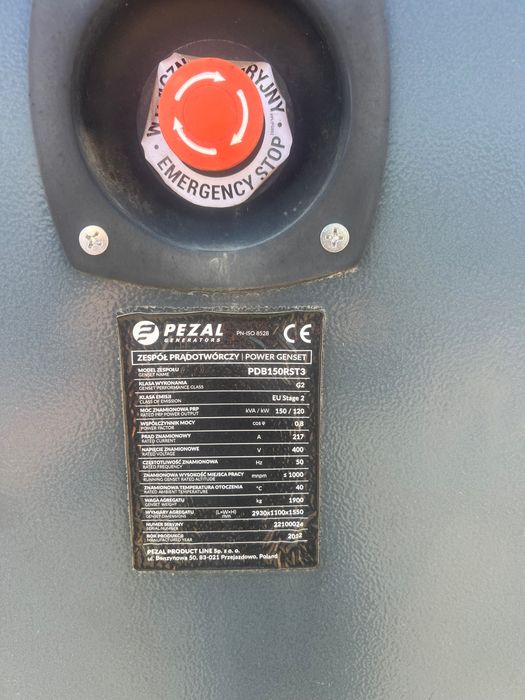 Agregat Prądotwórczy PEZAL 150kVA