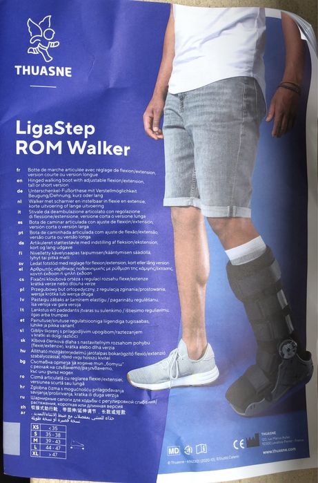Bota walker articulada