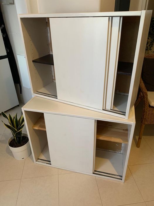 Armário “IVAR” do ikea, c/portas deslizantes, pinho, 80x30x60 cm