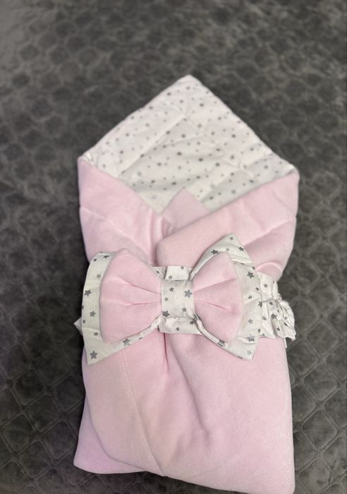 Ніжний дитячий конверт на виписку/прогулянки — як новий!
