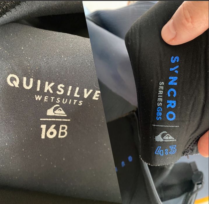 Wetsuit Quiksilver 4:3 - T16B