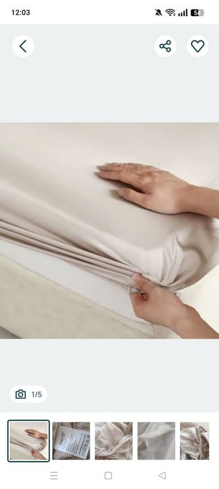 Prześcieradło z gumką 140x200x30 z naturalnego jedwabiu morwowegoo