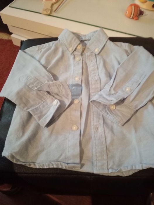 Camisa de ganga 6 a 9 meses