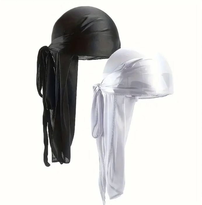 Durag czarny i biały