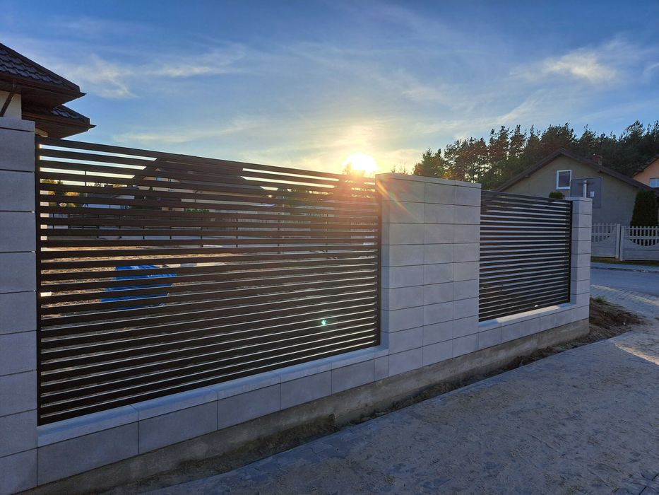 Ogrodzenia metalowe, płoty, bramy, furtki, palisadowe, grzebieniowe