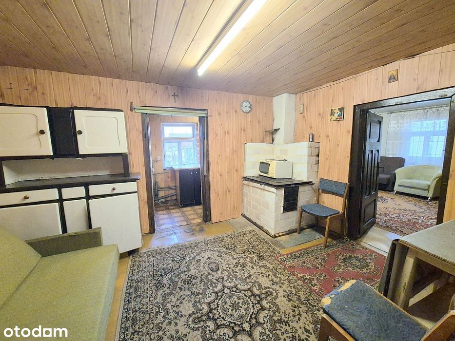 Dom drewniany 80 m2. Działka 38 ar. Wojsławice