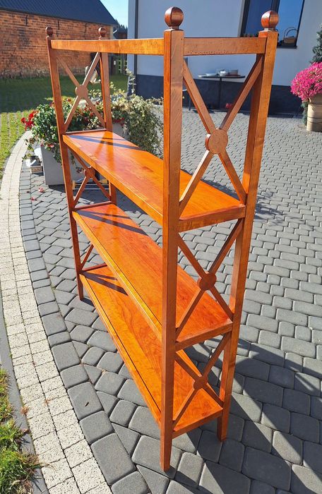 Vintage, drewniany regał na książki Grange