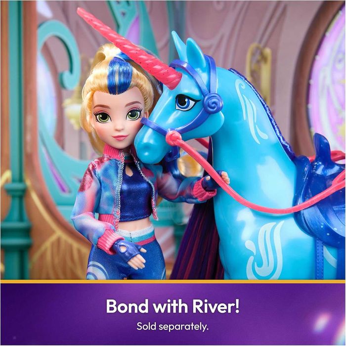 Akademia Jednorożców - Lalka Isabel z jasnymi włosami + akcesoria