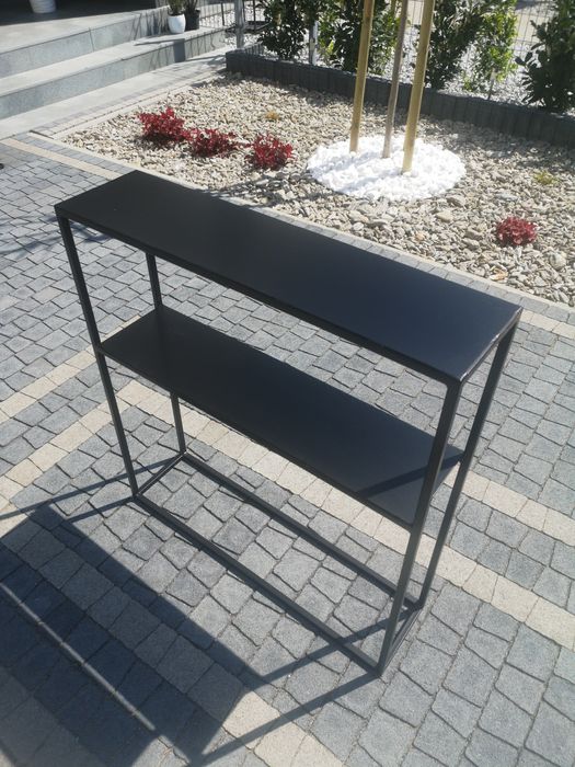 Toaletka, konsola loft, industrial, lity dąb