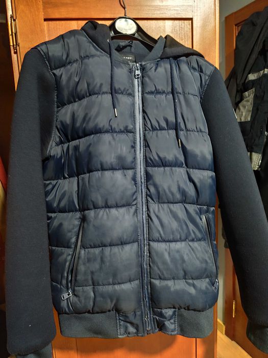 Casaco Tiffosi Acolchoado Azul com Capuz – S