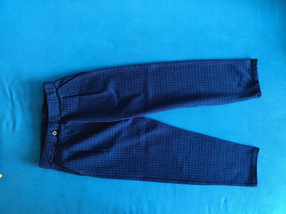 Rozm 134 ZARA Eleganckie Spodnie w kratę , 9 lat