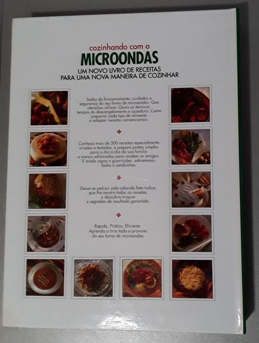 Livro: Cozinhando com o Microondas, como novo!
