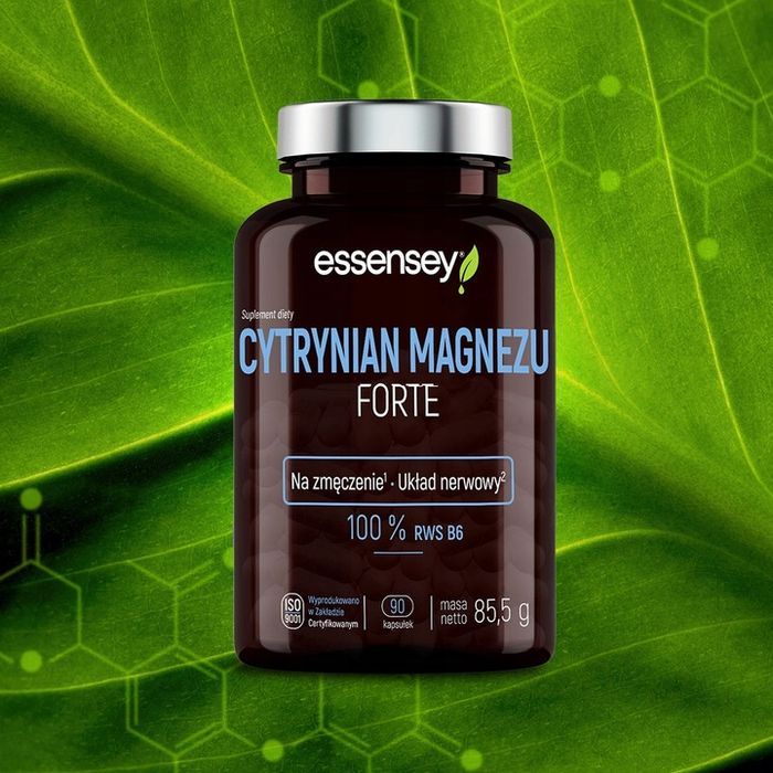 magnez cytrynian forte +b6 100% prosty czysty skład doskonała wchłanialność