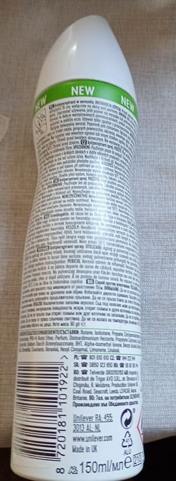 Nowy dezodorant Rexona invisible damski 150 ml