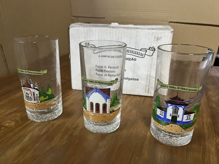Copos Coleção Pedras Salgadas conjunto 3 copos