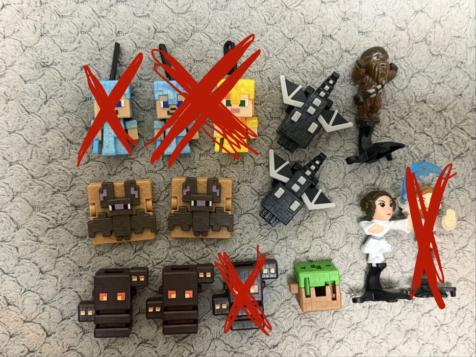 kinder joy minecraft майнкрафт фигурки