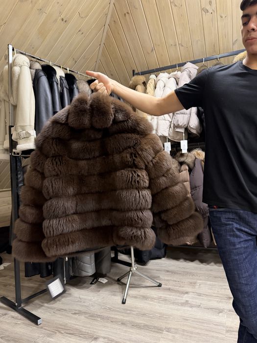 Песцовая Шуба , полностью натуральная !