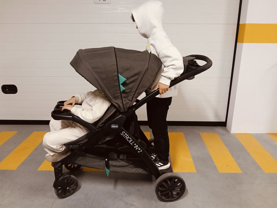 Carrinho Chicco Stroll' in'2 Ideal para 2 crianças  idades diferentes