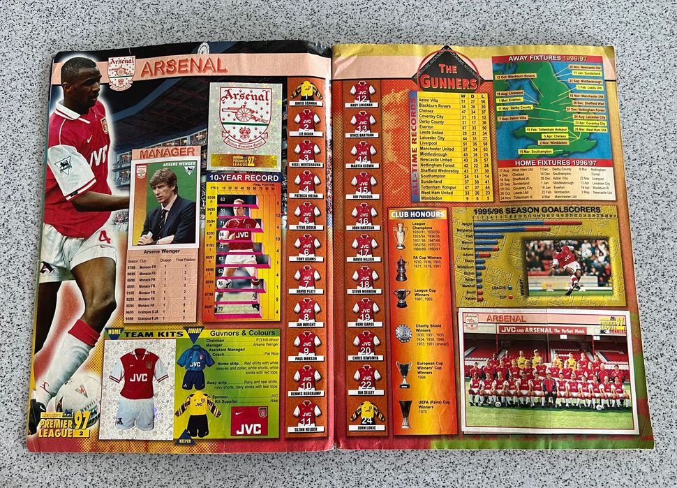 Panini Premier League 1997 полный альбом