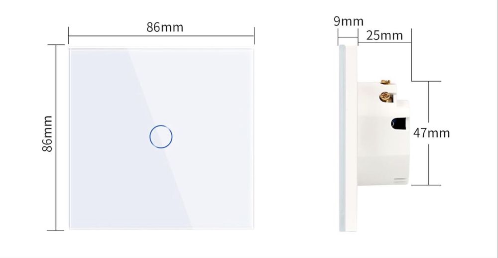 2 Interruptores de luz tátil inteligente