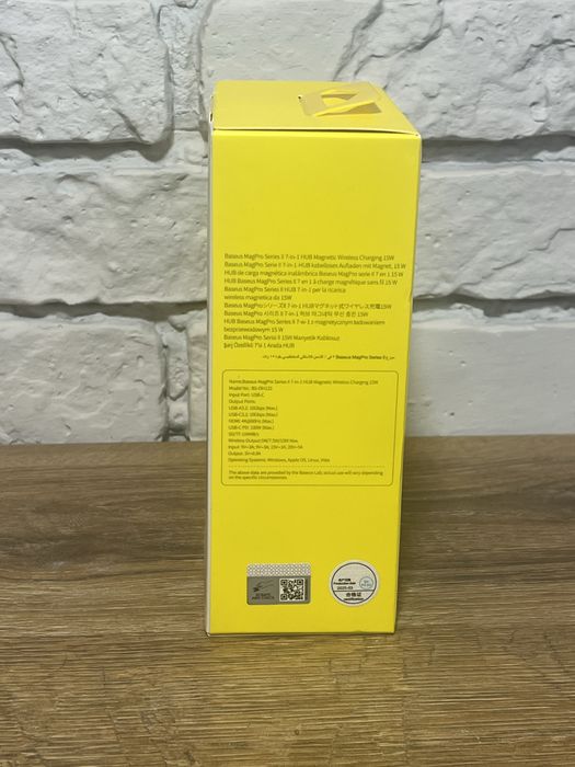 Хаб Baseus MagPro Series II 7-in-1 15W Qi2 Бездротова зарядка