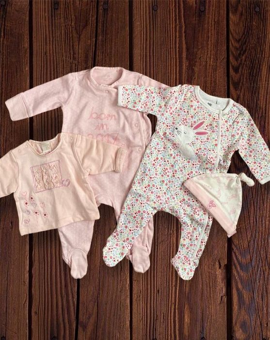 Набор вещей одежда 0-3 для новорожденных человечек слип