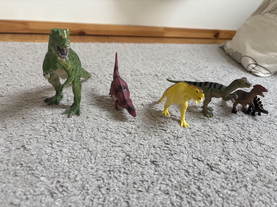 Plastikowe dinozaury – zestaw 6 sztuk