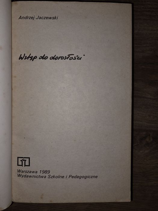Wstęp do dorosłości. Jaczewski
