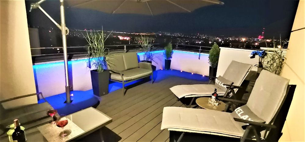 Noclegi Kraków Luksusowy Klimatyzowany Apartament z tarasem i parking.