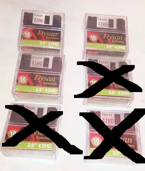 Dyskietka 3.5" 2HD Dysan 10-pack NOWA w folii Box Retro PC
