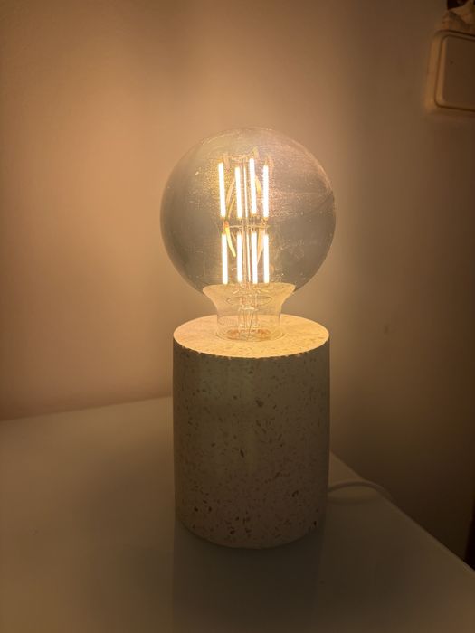 Luminária IKEA estilo terrazzo + lâmpada inclusa