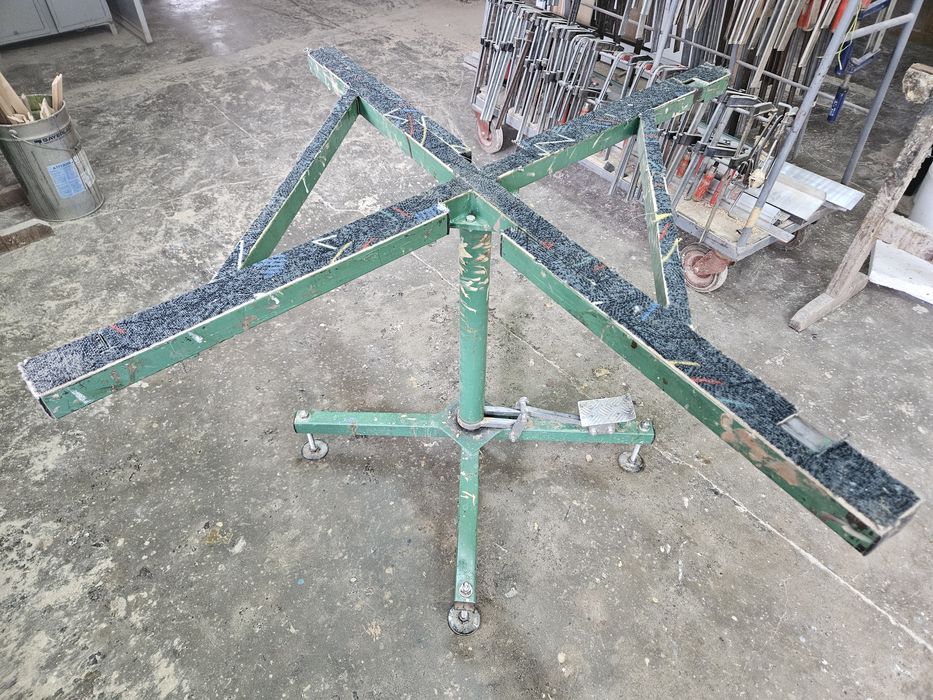 Stół stolarski obotowy do składania okien podnoszony 165x165 260x260