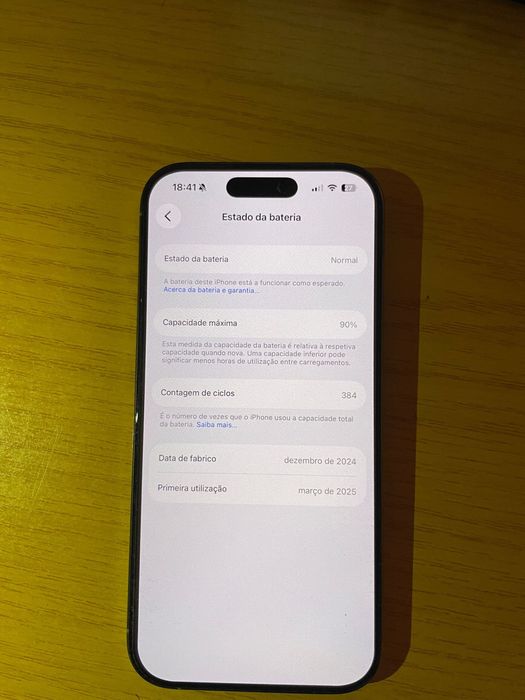 Iphone 16pro 128gb com fatura