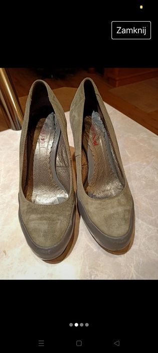 Czółenka Gino Rossi skóra naturalna