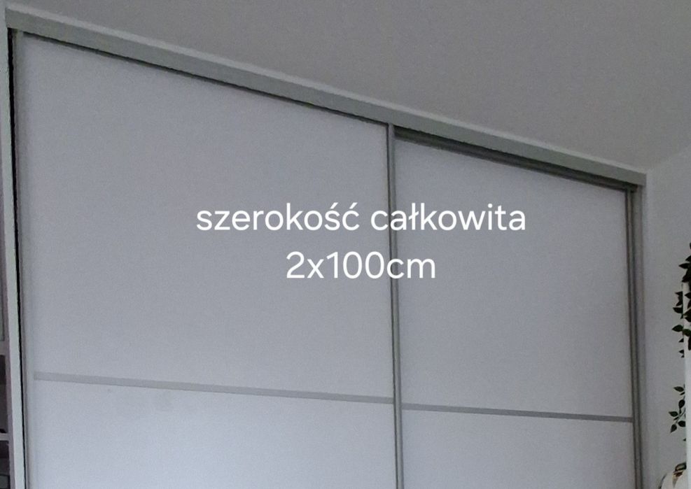 Szafa na wymiar, drzwi przesuwne, biała