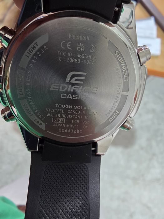 Casio edifice Solar com Bluetooth