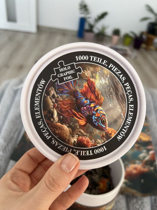 Пазли на 1000 штук рибка з голографічними елементами
