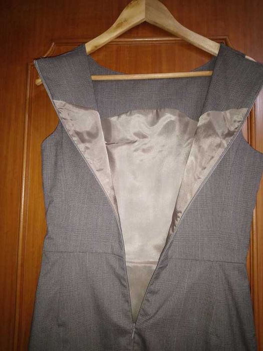Vestido meia estação xadrez