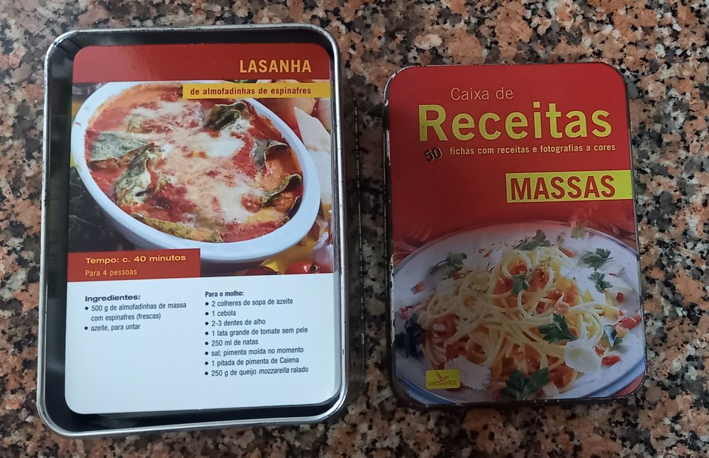 Caixa 50 Receitas Massas